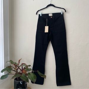 NWT doen cropped sailor jeans black